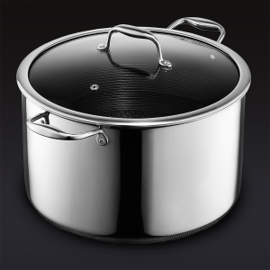 HexClad Hybrid Stock Pot with Lid, 12-Qt