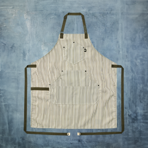 HexClad Eco Modern Apron (Classic Stripe, Forest)