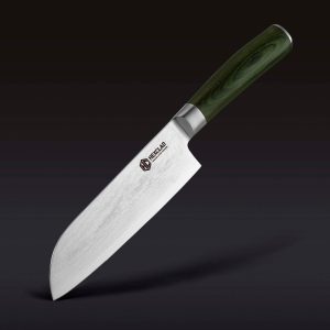 HexClad Damascus Steel Santoku Knife, 7"